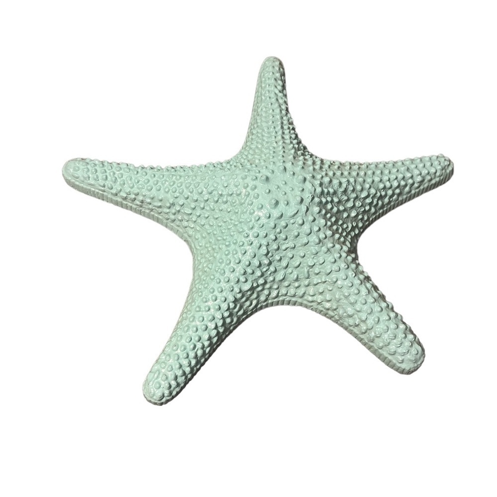 Huge Turquoise cast Iron Starfish, Nautical‎ wall decor,  Beach House 24" x 24"